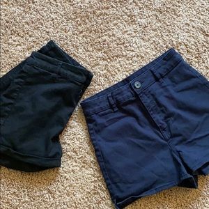 Blue and black shorts, I'm selling 2 of them